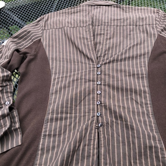 XL Goode Rider brown riding top w winched back and stretchy side panels. - Picture 6 of 11